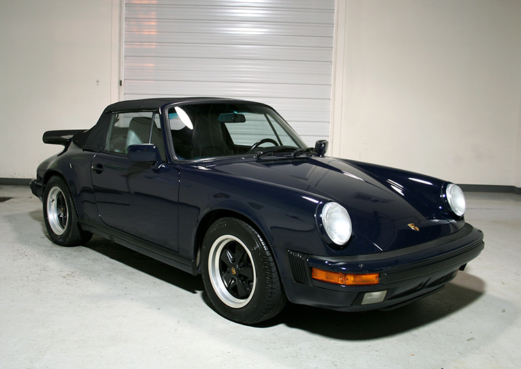 1987 Porsche 911 Carrera Cabriolet Navy Blue/Gray 30,261 miles | Sloan