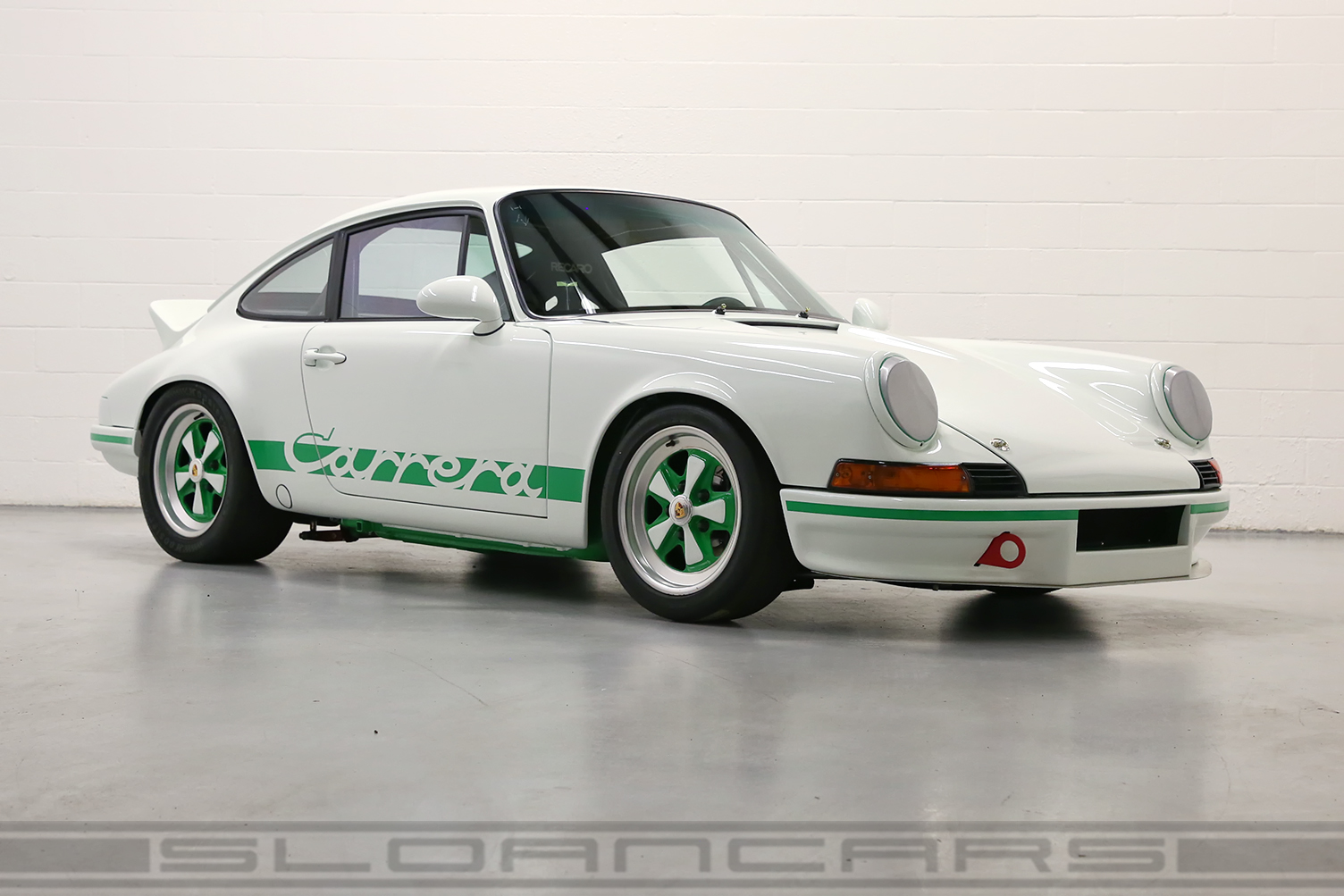 1973 Porsche Carrera RS Track Car White/Viper Green/Black | Sloan